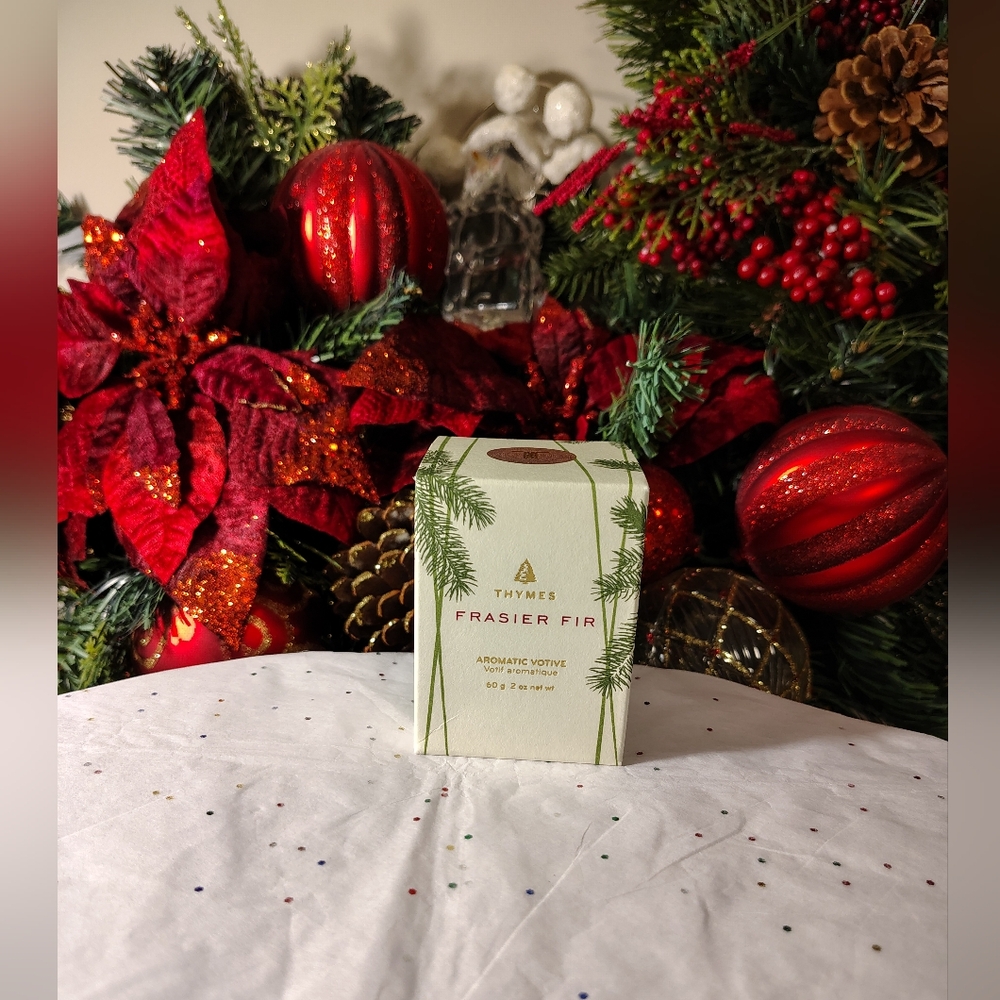 Thymes Frasier Fir Pine Needle Votive Candle - 2 oz